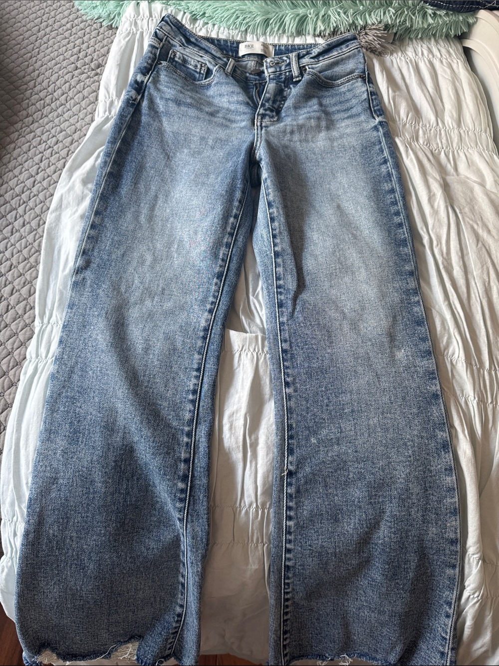 BKE Women's Boot Cut Jeans in Light Blue Wash